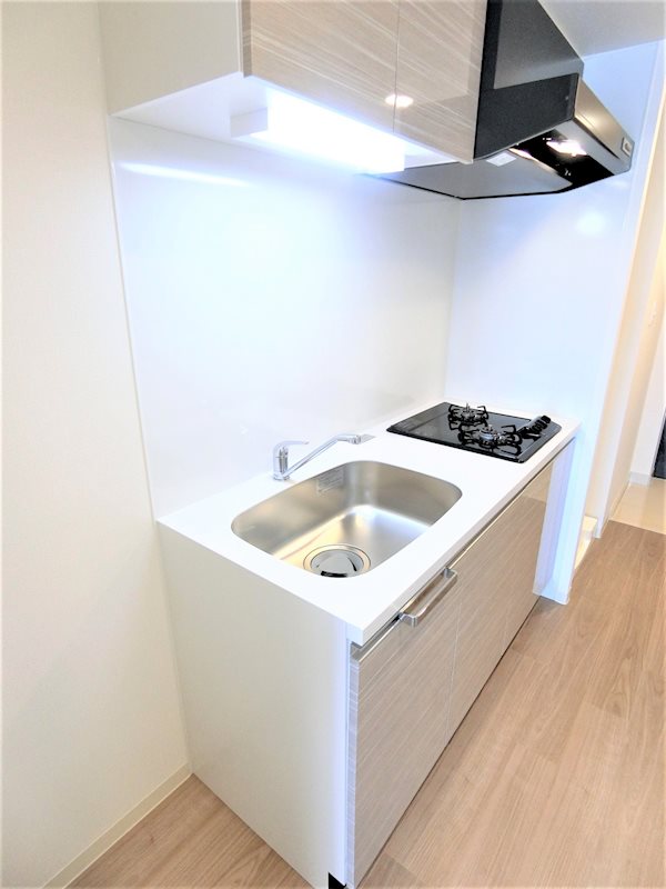 キッチン　2口コンロのシステムキッチンです。