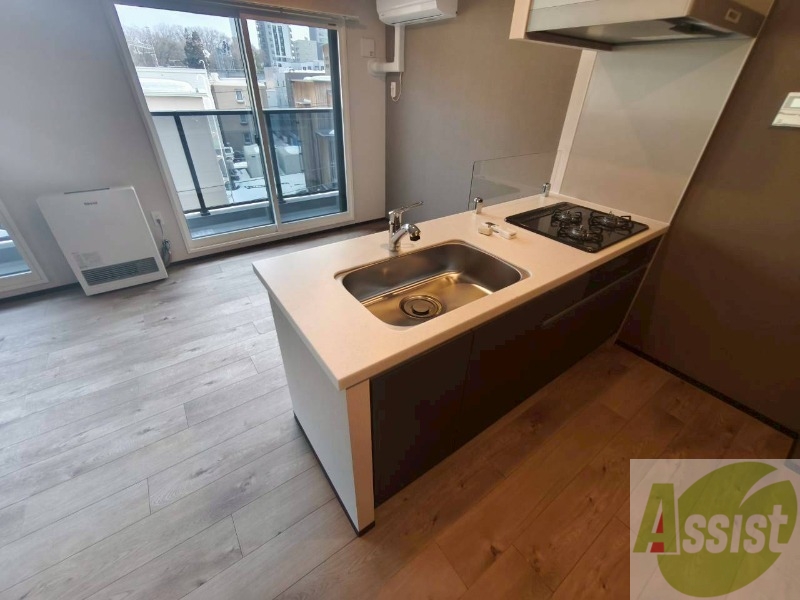 キッチン　清潔感がありお洒落なキッチンになっていました！