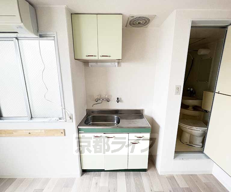 キッチン　ガスコンロ設置可