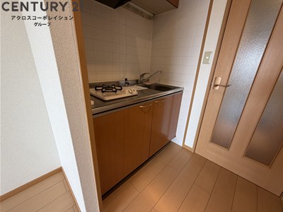 キッチン　シンプルでコンパクトなキッチンです！