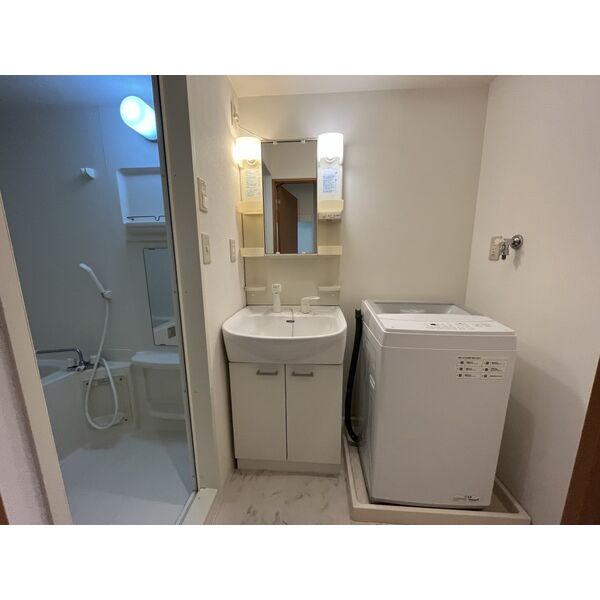 洗面設備　室内写真は別部屋の写真です。家具家電はつきません。