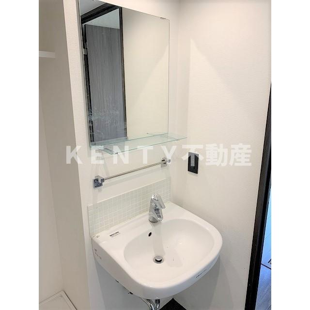 洗面設備　広い洗面スペース