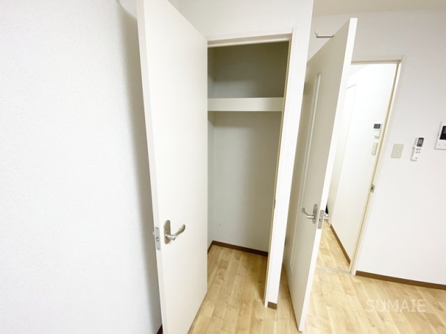 収納　上部まで収納できるクローゼット！