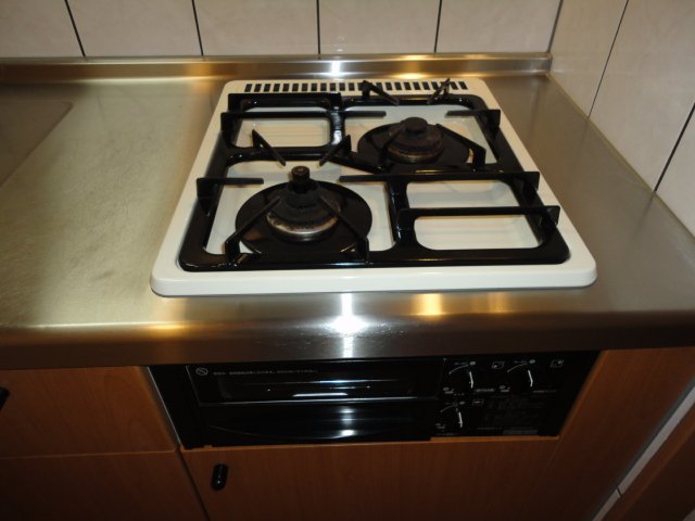 その他　２口グリルつきコンロ