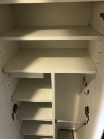収納　十分な収納スペースがあります