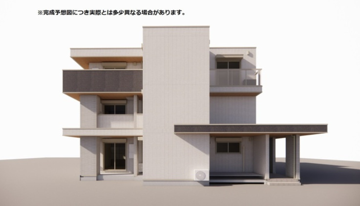 建物外観　2026年10月完成予定新築アパート♪ インターネット使用料
