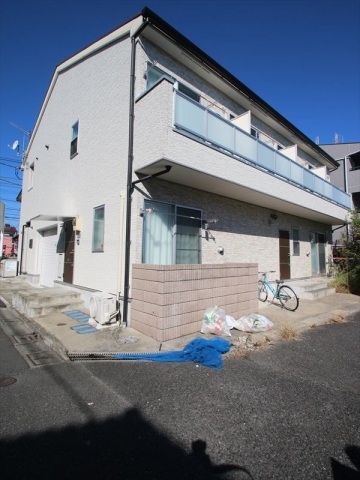建物外観　鉄骨造2階建て　SECOM導入　BS　光ファイバー　南向き