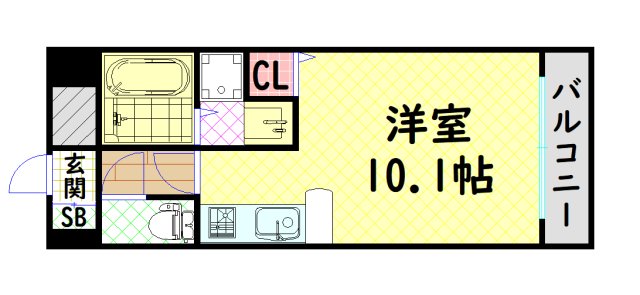 アスリート本町西の間取り写真