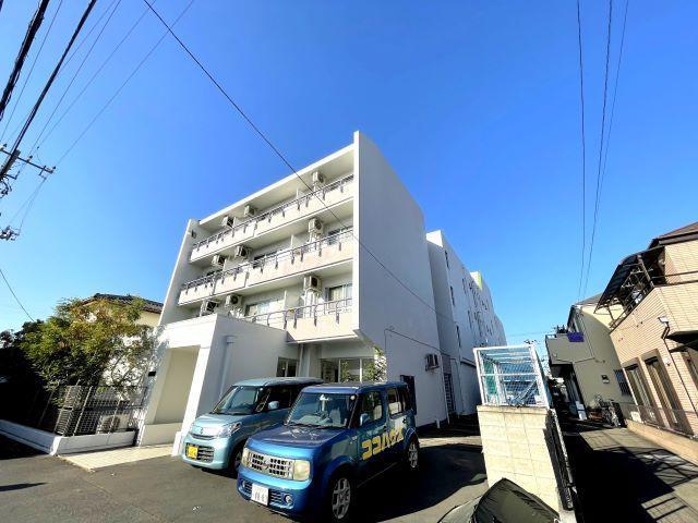 建物外観　耐震診断と耐震補強済