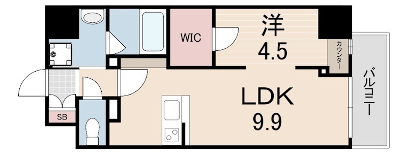 ルガールボニート新神戸の間取り写真