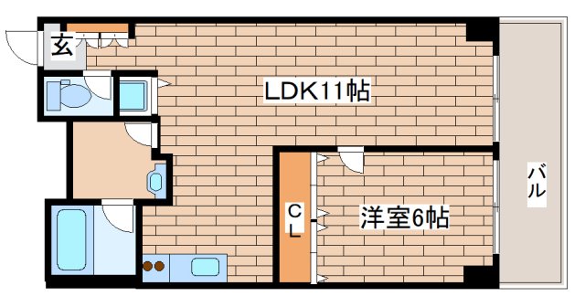 イーストコート2番街の間取り写真
