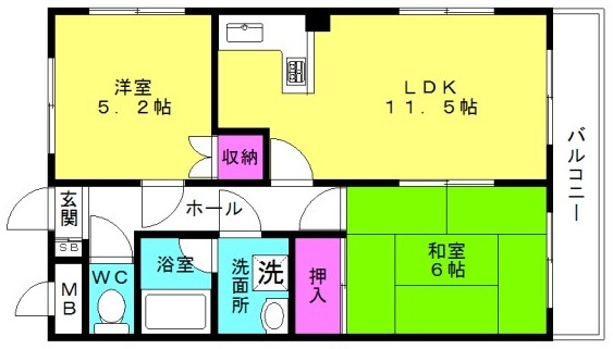 MTハイツの間取り写真