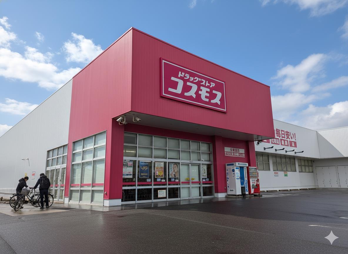 ドラックストア　ドラッグストアコスモス 北琴芝店（ドラッグストア）まで1000m