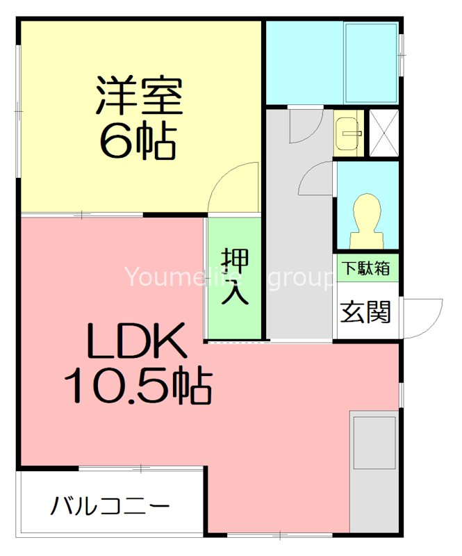 ニチモ日吉第1コーポラスの間取り写真