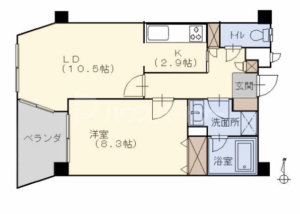 メイクスA棟の間取り写真