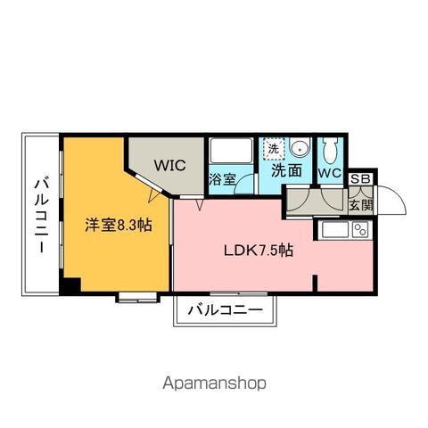 ＪＲ鹿児島本線 博多駅 徒歩12分 13階建 築24年の間取り写真