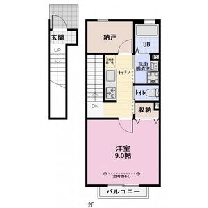 名鉄常滑線 蒲池駅 徒歩4分 2階建 築4年の間取り写真