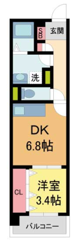 レゾナンス西宮北口の間取り写真