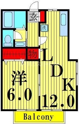 ハイツHIRANOの間取り写真