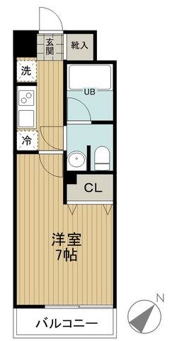 レジディア島津山の間取り写真