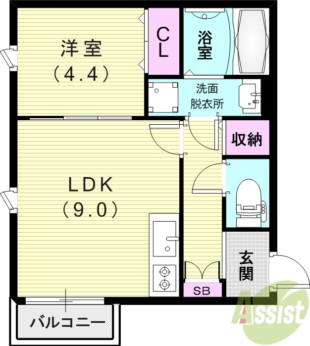 AO開明の間取り写真