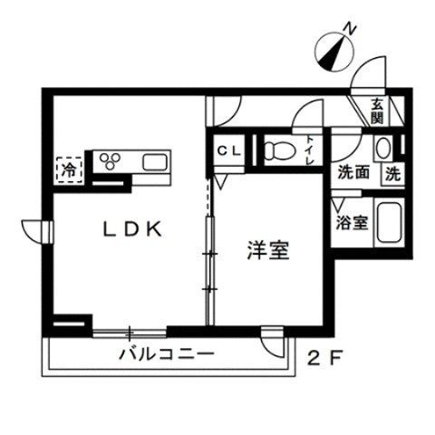 ＪＲ埼京線 北戸田駅 徒歩8分 3階建 築1年の間取り写真