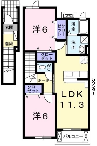 ファミグリアIの間取り写真