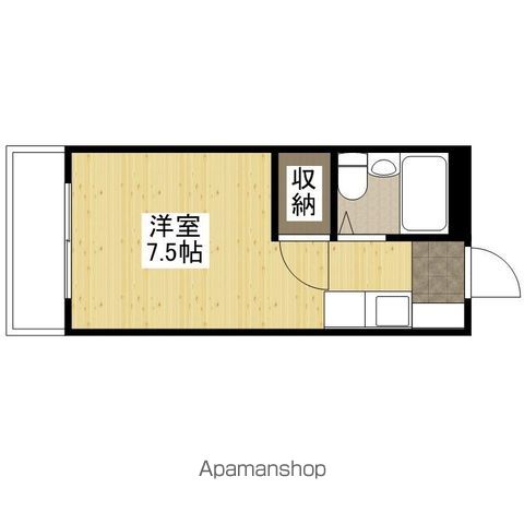 広島電鉄江波線 舟入本町駅 徒歩3分 9階建 築38年の間取り写真