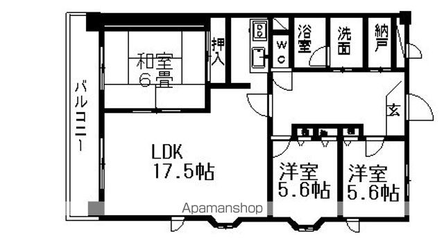 名鉄名古屋本線 妙興寺駅 徒歩6分 3階建 築24年の間取り写真