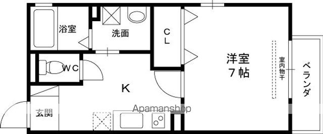 阪神本線 西宮駅 徒歩17分 2階建 築19年の間取り写真