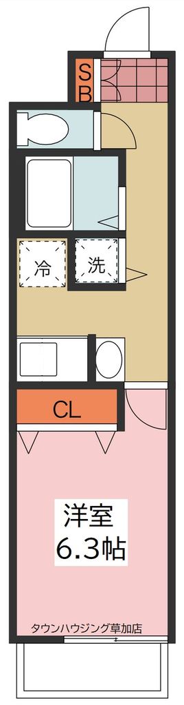 リーブルファイン獨協大学前 2号棟の間取り写真