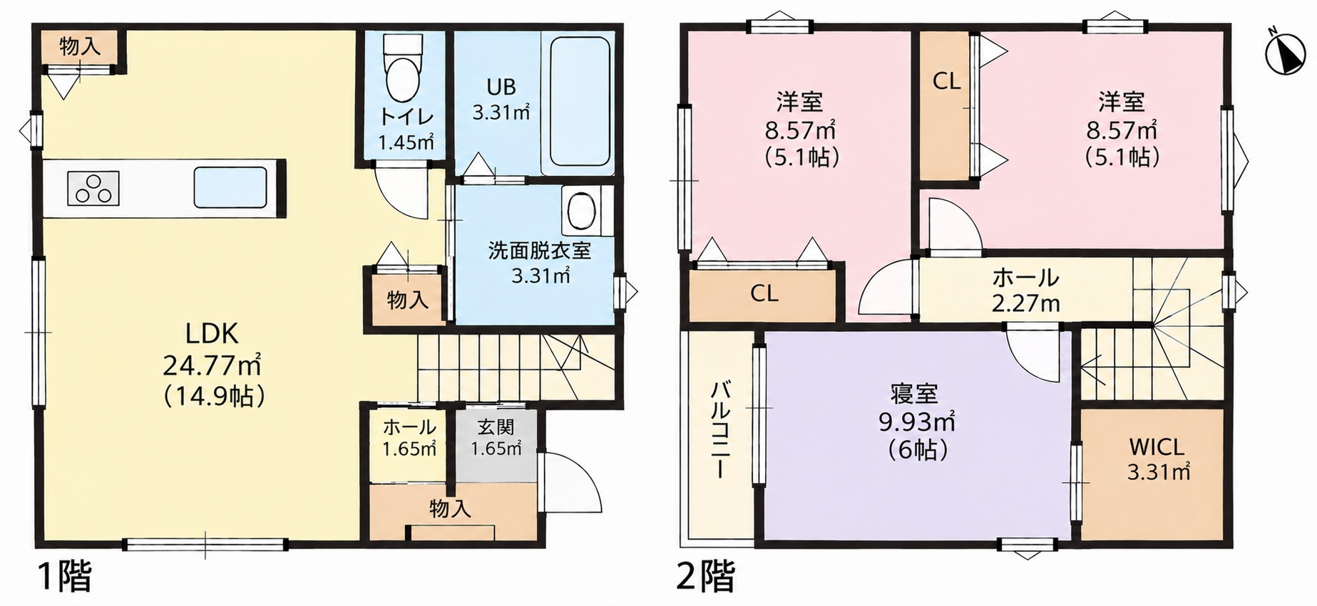 宮代町門間6丁目戸建の間取り写真