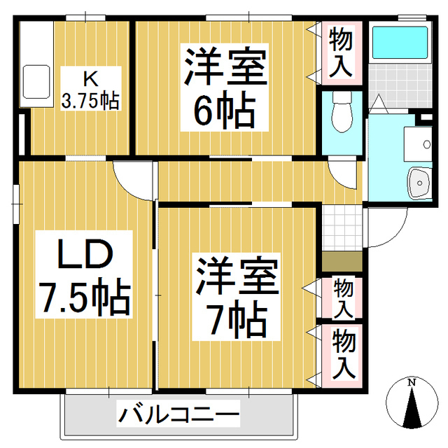 コンフォートしなの木通りの間取り写真