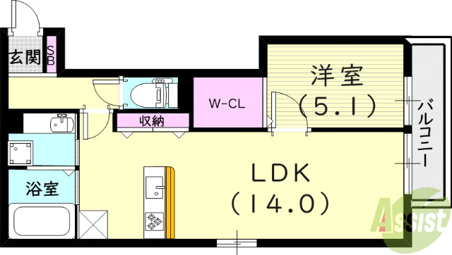 CLAIRの間取り写真