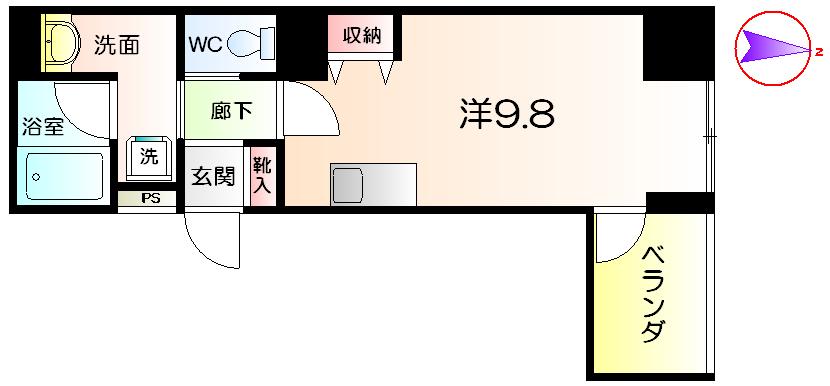 セントラル堺東の間取り写真