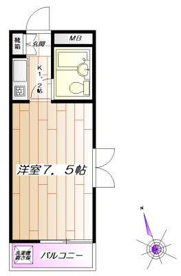 ＪＲ山手線 駒込駅 徒歩6分 5階建 築33年の間取り写真