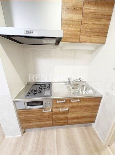 キッチン　２口ガスコンロ・グリル付き