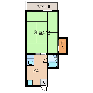 広島市中区堺町のマンションの間取り