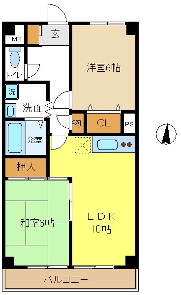 ソリドール立川の間取り