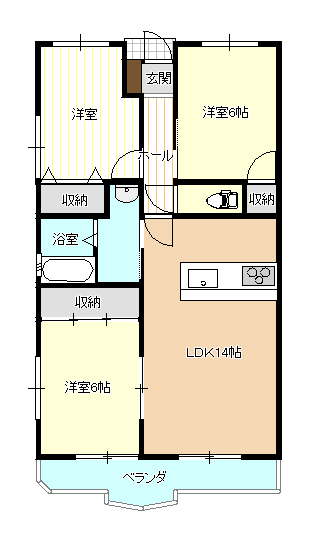 ヴィヴァンさとの間取り