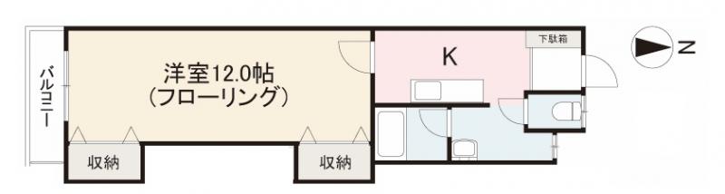 高松市春日町のマンションの間取り