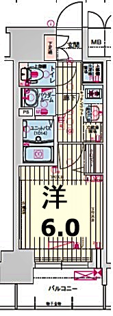 プレサンス丸の内アドブルの間取り