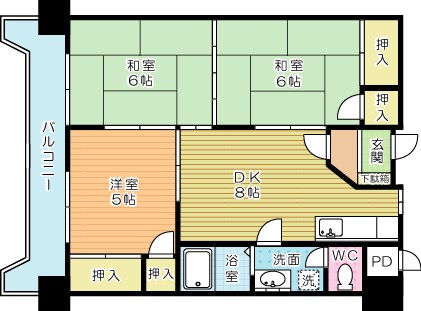 コーポ森川の間取り