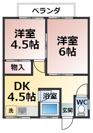 田嶋荘の間取り