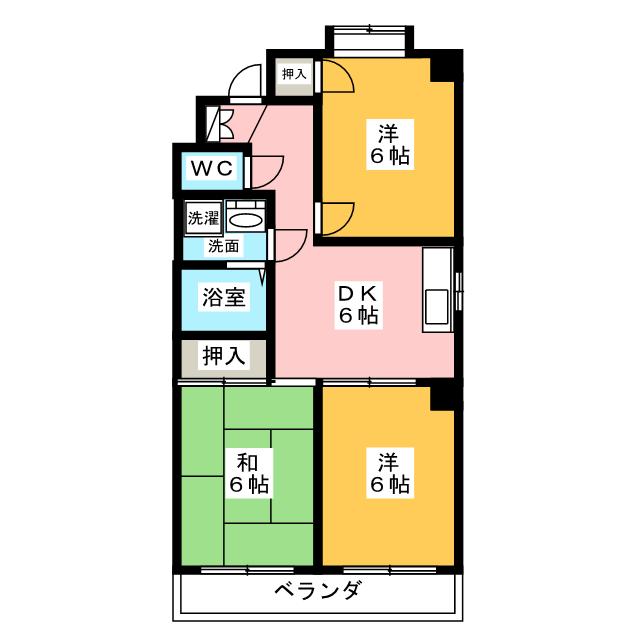 アメニティ清水壱番館の間取り