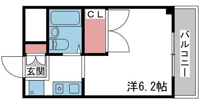 姫路市福沢町のマンションの間取り