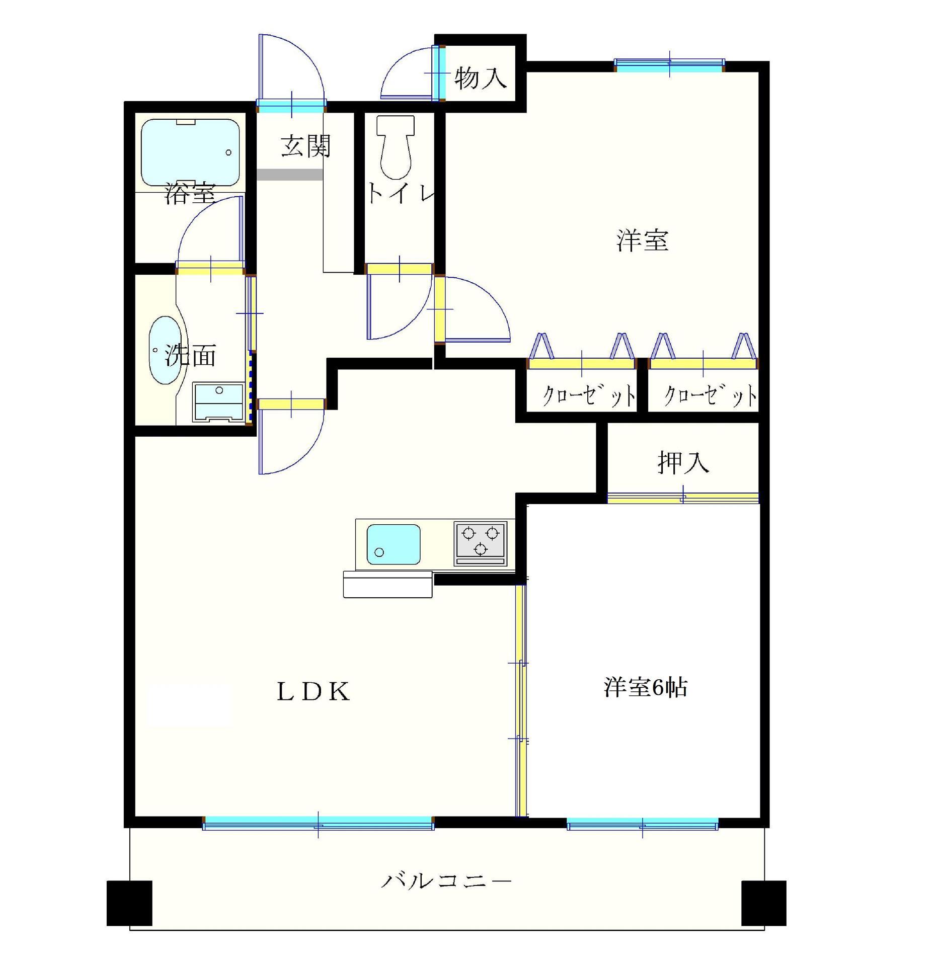 ア－サヒルズの間取り