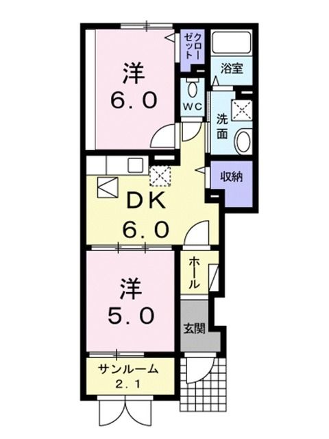 メゾン．ド．プランタンの間取り