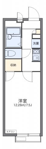 相模原市中央区上矢部のアパートの間取り