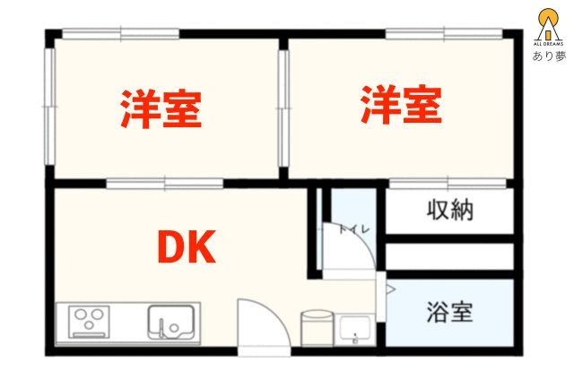 サンプラザ岡村の間取り